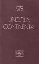 1978 Lincoln Continental Owners Manual User Guide Reference Operator Book Fuses