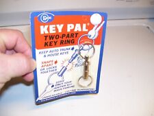 Vintage Nos Key-pal Ring Snap Lock Usa Accessory Ford Gm Chevy Hot Rod 68 Fob