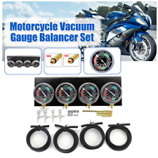 Motorcycle Fuel Vacuum Carburetor Synchronizer Tool 4 Carb Sync Gauge 4 Cylinder