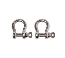 2x Marine Bow Shackle 6mm 14 316 Stainless Steel Boat Rigging Paracord D-ring