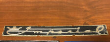 Vtg 50s 60s Chrysler Imperial Emblem Logo Name Plate Badge Scuff Plate Door Sill