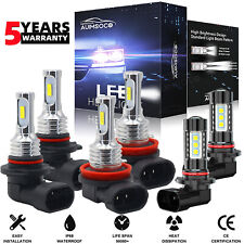 For Chevrolet Malibu 2013-2015 6x Led Headlight Bulbs Highlow Beam Fog Lights