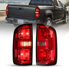 Tail Lights For 2015-22 Chevy Colorado Ltwt Red Halogen Brake Turn Signal Lamps