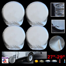 27-29 Rv Camper Trailer Spare Wheel Tire Cover Breathable Weather Protector 4x