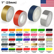 1 Roll Vinyl Pinstriping Pin Stripe Solid Line Car Tape Decal Stickers 25mm