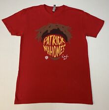 Patrick Mahomes Kc Chiefs Big Head Football T-shirt Sz S Red Nfl Kansas City