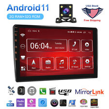 9 Gps Navi Android 11 2din Car Stereo Radio Touch Screen Wifi Fm Rds Usb Camera