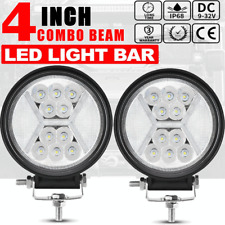 4inch 100w Round Led Work Lights White Drl Combo Beam Offroad Fog Driving 2pcs
