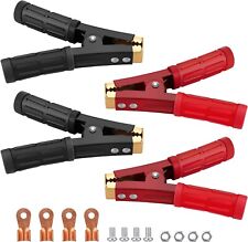 4pcs Battery Jumper Cable Clamps 1000a Pure Copper Battery Charge Clamps Heav...