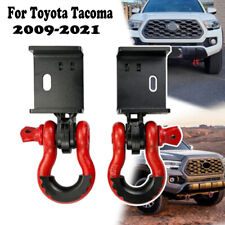 Front Demon Tow Mount Hook Bracket D-ring Shackles For 2009-2021 Toyota Tacoma