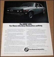 1976 Bmw 3.0si Print Ad 1975 Car Automobile Advertisement Vintage Seagrams 7