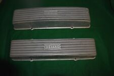 Rare - Early Weiand Cadillac Valve Covers Block Letter