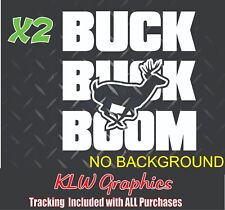 Buck Hunting Hunt Vinyl Decal Sticker Deer Diesel Truck 4x4 Funny Bow Camo Dad