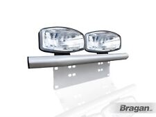Number Plate Light Bar Jumbo Spot Lamps X2 To Fit Jeep Cherokee 2014 Silver
