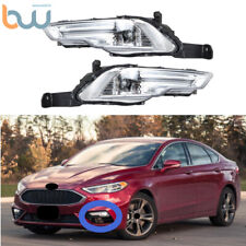 For Ford Fusion 2017-2018 Pair Of Front Bumper Fog Lights Driving Lamps Kits