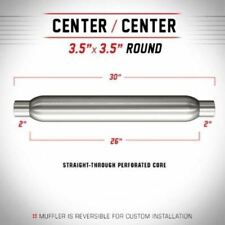 Magnaflow Muffler 18144 Aluminized Round 2 In 2 Out 26 Body 30 Long