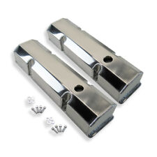 For Chevy Small Block Sbc 350 Fabricated Tall Valve Covers W Hole Polished