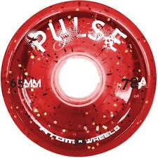 Atom Wheels - Pulse Red Glitter Limited Edition - Set Of 4 Outdoor