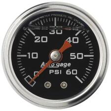 Auto Meter Fuel Pressure Gauge 2173 0-60psi 1-12 Blackwhite Liquid Filled