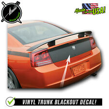 Trunk Blackout Decal - Fits 2006 07 08 2009 2010 Dodge Charger Daytona Style Rt