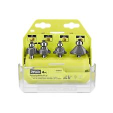 Ryobi 4pc Decorative Router Bit Set For Wood 14 Shank A25rs41 Free Shipping