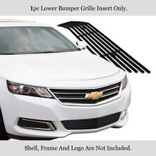 Fits 2014-2020 Chevy Impala Lower Bumper Stainless Black Billet Grille Insert
