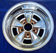 Vintage Steel 14x8 Appliance Plating Chrome 5-spoke Mag Wheel. 5 X 4-12.