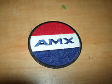 American Motors Amc Amx Javelin Amx Red White Blue Round Jacket Hat Shirt Patch