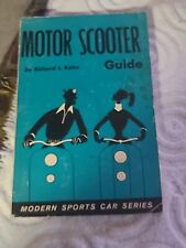 Rare Motor Scooter Guide 1958 Vespa Lambretta Nsu Mod Vintage Book