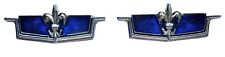 Chevrolet Caprce Classc Brougham Emblem Set Brand New 9.0cm - 3.5 Blue