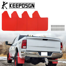 For Dodge Ram 2500 3500 Truck Red Mud Flaps Splash Guard Front Rear Fender Flare
