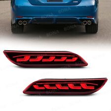 Red Rear Reflector Led Tail Brake Turn Signal Lights For 2018-2023 Toyota Camry