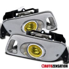 Fit 1992-1995 Honda Civic Coupe Hatchback Yellow Bumper Fog Lights Lampsswitch