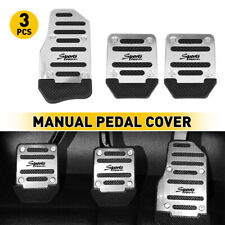 3pcs Manual Car Non Slip Sport Accelerator Brake Clutch Pedal Brake Pad Covers