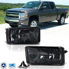 For 07-13 Chevy Silveradotahoeavalanche Fog Light Smoke Driving Bumper Lamps