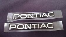 Set Of 2 - Now Oem Pontiac Emblems Genuine Gm - Black Silver