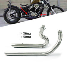 Chrome Exhaust Pipes System For Honda Shadow Steed 600 Vlx600 Vt600c Vlx400
