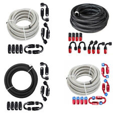 Stainless Steel Braided 6810an Cpe Fueloilgas Hose Line Fittings Kit 20ft