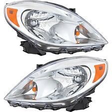 Headlight Assembly Set For 2012-2014 Nissan Versa Left And Right Sedan With Bulb