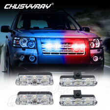 Red Blue Led Emergency Warning Car Truck Strobe Lights For Car Front Grill