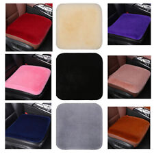 Universal Sheepskin Car Front Seat Cover Warm Winter Fur Front Seat Cushion Pad