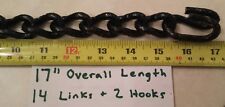 Snow Tire Chain 17 - 17.25 Length 14 Links 2 Hooks Cross Link Chains Parts Ja