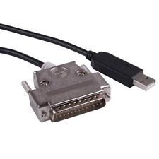 Usb To Db25 Rs232 Serial Adapter Converter Cable Null Modem For Sharp X68k X6...