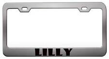 Lilly Girly Steel License Plate Frame Car Suv S86