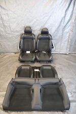 2018 Ford Mustang Shelby Gt350 Oem Black Leather Suede Front N Rear Seats 1580