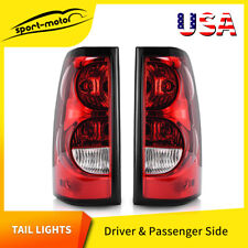 Pair For 2003-2006 Chevy Silverado 1500 2500 Replacement Tail Lights Brake Lamps