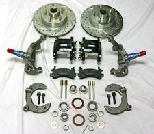 Mustang Ii 2 Drop Front Disc Brake Kit Blk Wilwood Calipers Slotted Ford Rotors