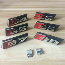 Black New 3d For Audi S3 S4 S5 S6 S7 S8 Grill Badge Sline Racing Grille Emblem