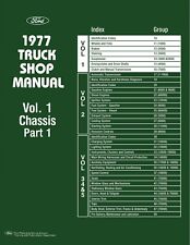 1977 Ford Truck Shop Manual - 5 Volumes