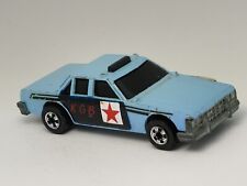 Vintage Hot Wheels Crack-ups Crunch Chief State Police Car Light Blue Custom Kgb